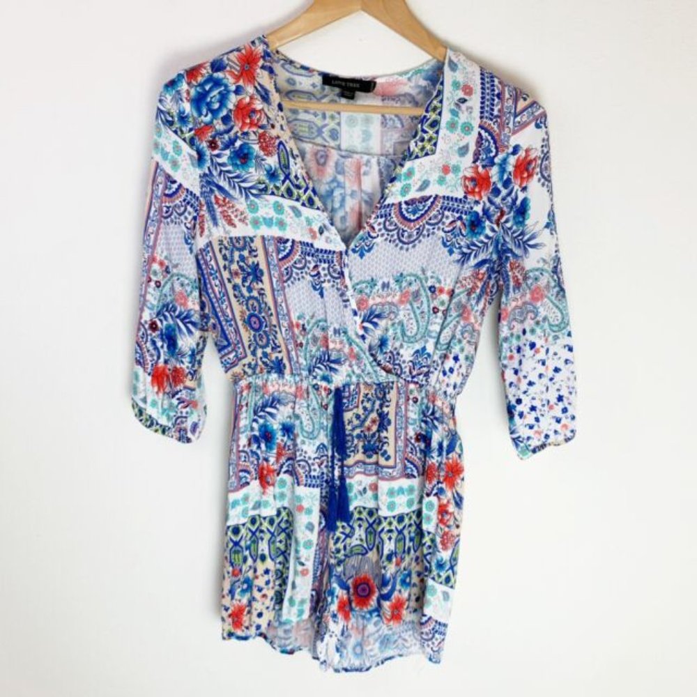 Love Tree multi pattern romper - Picture 3 of 4